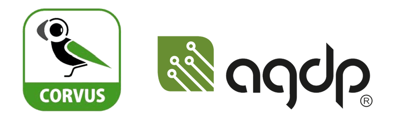 Logo de Corvus AGDP, sistema de monitoreo y automatización de cosecha y logística agrícola aliado de Albor